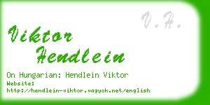 viktor hendlein business card